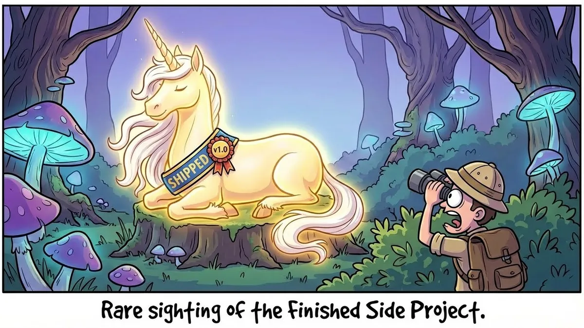 Rare sighting of the Finished Side Project